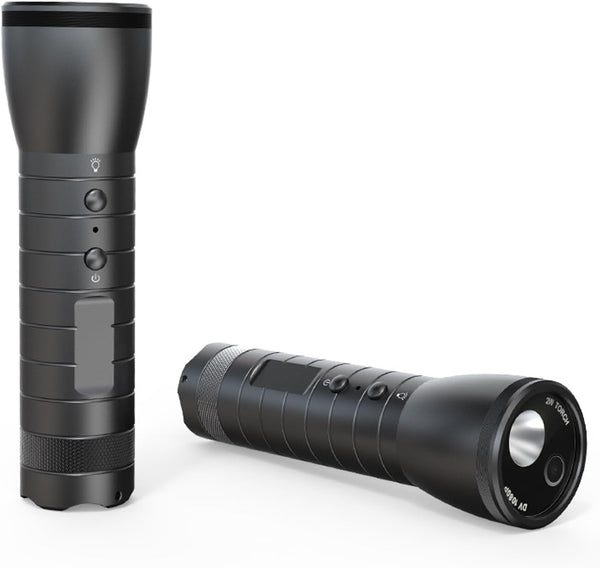 VBESTLIFE Flashlight Video Camera, 1080P 120° Wide Angle with LED Flashlight, USB Rechargeable Torch, IP66 Waterproof