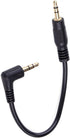 beler 0.4ft 10cm Right Angle 3.5mm Male to Male Aux Audio Cable