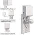 Outlet Mount for Ring Bridge, Space Saving Wall Holder with Short Cable for Ring Smart Lighting Bridge (1 Pack)