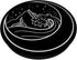 Minimal Lunar Nature Line Art Gift PopSockets Swappable Waves On Moon