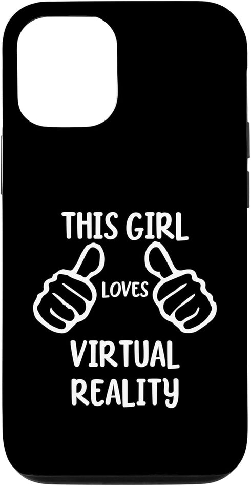 Funny VR Lover iPhone 12/12 Pro Case - This Girl Loves Virtual Reality