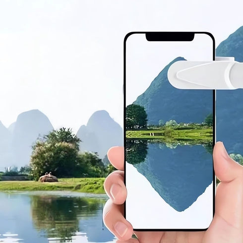 2024 Smartphone Camera Mirror Reflection Clip Kit, Adjustable Mobile Phone Reflection Clip for All Phones (2PCS)