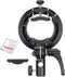 Godox S2 Speedlite S-Type Bracket Bowens Mount for Godox V1 AD200Pro AD400Pro, Precise Tilt Control and Umbrella Mount