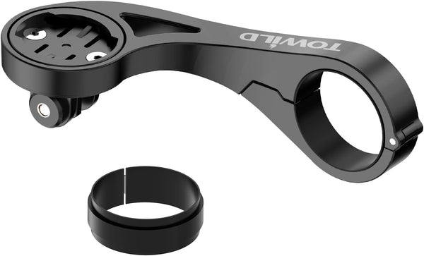 towild AS90 Out Front Bike Mount for Garmin Bike Computer/XOSSG/G+/iGPSPORT, Sturdy Non-Slip Mount Arm Fits 31.8MM