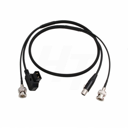 HangTon 3G SDI BNC Combine D-tap Power Cable Mini XLR 4 Pin for