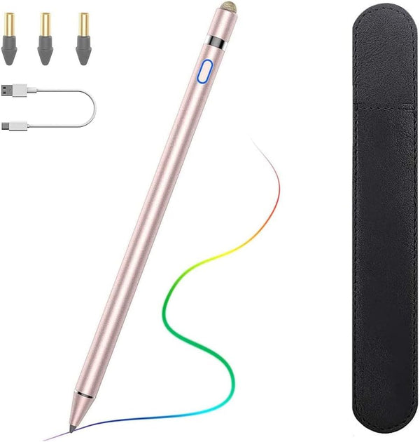 TiMOVO Rose Gold Stylus Pen for iPad, Apple Pencil for 2018-2024 iPad 10/9/8/7/6th Gen, iPad Pro, iPad Air 3/4/5/6th,