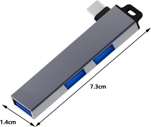 Tuygn USB3.0 1 USB3.0 2 USB2.0 Lightweight Hubs Adapter USB Splitter for Laptops PC with and Port Compactly