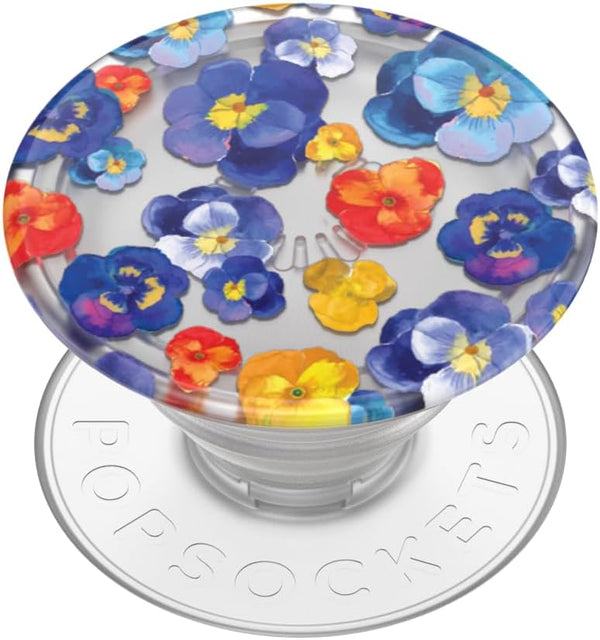 PopSockets Adhesive Phone Grip, Holder, Phone Stand, Plant-Based - Pansy Raid