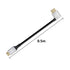 90 8K 18Gbps 2.1 8k@60Hz, 1080p, 3D, 0.5M) RIIEYOCA Degree Left Angle UHD HDTV Male to Mini HDTV Male Extended Coil
