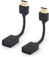 VCE 2-Pack HDMI Male to Female Swivel Adapter, Gold Plated Converter for Google Chrome Cast, Roku Streaming Stick
