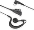 Walkie Talkie Earpiece Compatible with Motorola Single Wire Headphone Mic Earhook Headsets 2.5mm+3.5mm