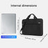 Voova Laptop Bag 15.6 Inch, 360° Protective Sleeve for MacBook Air 15 M2, Waterproof Computer Bag, Black