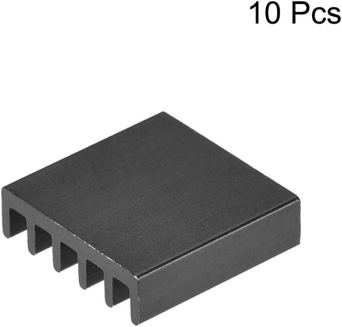 uxcell Electronics Cooler Heatsink for MOS GPU IC Chip, Black 14 x 14 x 4 mm, 10pcs