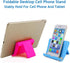 Cell Phone Stand for Desk, Foldable Cell Phone Holder Mobile Phone Dock Multi-Angle Universal Adjustable Tablet Holder Compatible with Most Cell Phone and Tablet (Pink)