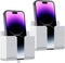D1 Wall Mount Phone Holder, Adhesive Phone Stand with Data Cable Receiving Hole, Compatible with iPhone, TV Remote,