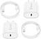 MFi Certified Fast Charger for iPhone 14/13/12 Pro, 20W USB C Rapid Charger Block & 6FT Lightning Cable - 2 Pack