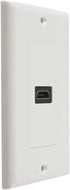 TENINYU Single HDMI Wall Plate (1 Port) - 4K UHD, ARC, Ethernet Pass-Thru Support (1-Gang) White
