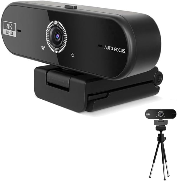 Generic Hprosper 4K Webcam with Microphone for PC, Wide Angle Computer Camera USB