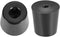 uxcell D33 x 27 x H33mm Black Rubber Feet Anti Vibration Isolator Base Foot Pads (2pcs)