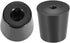 uxcell D33 x 27 x H33mm Black Rubber Feet Anti Vibration Isolator Base Foot Pads (2pcs)