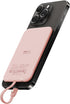 VEEKTOMX Slim Portable Charger, 5000mAh Lightweight Power Bank with Built-in Cable for iPhone, Ultra Thin Battery Pack