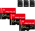Bliksem 3 Pack Memory Card 64GB with Adapter, High Speed TF Card, UHS-I