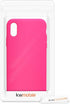 kwmobile Case Compatible with Apple iPhone Xs, TPU Silicone Phone Cover with Soft Finish, Neon Pink