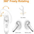 6 Pack Replacement Ear Hook Universal Small Clamp Loop Clip for Bluetooth Headset (Clear)