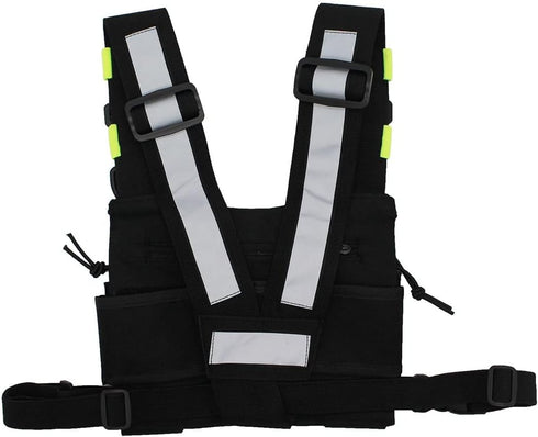 Universal Radio Harness Chest Rig Bag, Pocket Pack Holster Vest for Motorola Midland Two Way Radio