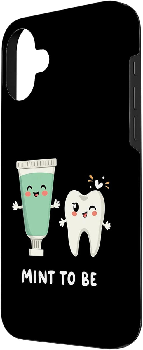 Dentists Dentistry Dental assistant Designs 16 Funny Dental Hygienist "Mint to Be" Adorable Tooth Mouthwash Case