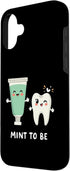 Dentists Dentistry Dental assistant Designs 16 Funny Dental Hygienist "Mint to Be" Adorable Tooth Mouthwash Case