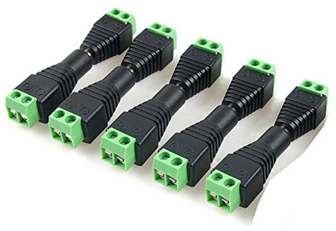 "DC Power Connector 15 Pairs 12V Male+Female 2.1x5.5MM Adapter for CCTV Camera and LED Strip Light"