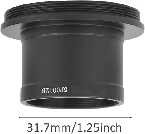 1.25 Inch T Adapter Telescope Camera Adapter, 1.25" T Mount Eyepiece Lens Ring with M42 x 0.75 Thread