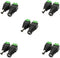 5.5mm x 2.1mm DC Barrel Jack Connector, DC 12V Adapter, Male Plug & Female Socket for CCTV, LED Strip, 5 Female + 5 Male