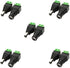5.5mm x 2.1mm DC Barrel Jack Connector, DC 12V Adapter, Male Plug & Female Socket for CCTV, LED Strip, 5 Female + 5 Male