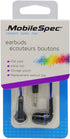 MobileSpec MBS10113 Stereo Earbuds, Flat Cord with In-Line Mic