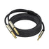 3.5mm (1/8") TRS to Dual 6.35mm (1/4") TS Mono Breakout Cable, (3.3 FT - 1pack) Y Splitter Stereo Cord Adapter