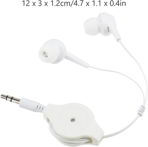 Mp3 3.5mm UKCOCO Earbuds for Player Wrap Around Earphones Ear Buds Wired Wrap Around Earbuds Retractable Earphone