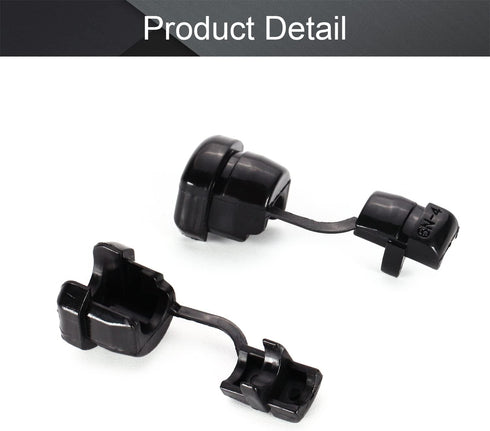 Fielect Round Strain Relief Bush Grommet, Electric Cable Protection Cord Buckle, 15 Pcs, 6N-4