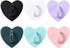 12PCS Cell Phone Finger Ring, Phone Clasps Hooks, Phone Finger Grip Heart Shaped Cell Phone Ring Holder, Adhesive Metal