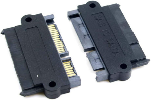 2Pcs Main Board Small Port SAS Hard Disk Adapter SFF-8482 to SATA 22 Pin Adapter Card by Wixine