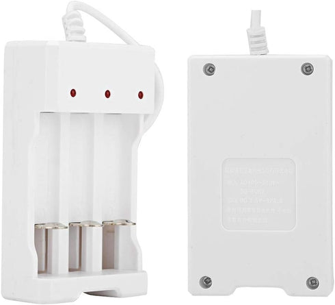 Portable Universal Rechargeable 3.6V Smart Charger for AA and AAA Batteries, Three Slots
