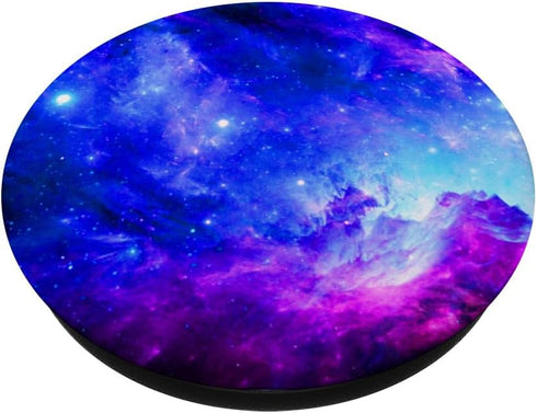 galaxy nebula space universe stars cosmos purple blue PopSockets Standard PopGrip
