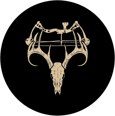 Retro Deer Skull Compound Bow PopSockets Standard PopGrip for Hunting Archery Dad Archer