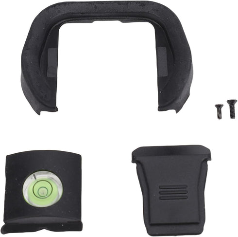 Camera Eyecup Hot Shoe Cover Spirit Level Kit, Soft Silicone Viewfinder Bubble