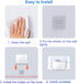 Upgraded Shower Phone Holder, Removable Self-Adhesive Wall Mount for iPad iPhone Samsung Galaxy Tablet