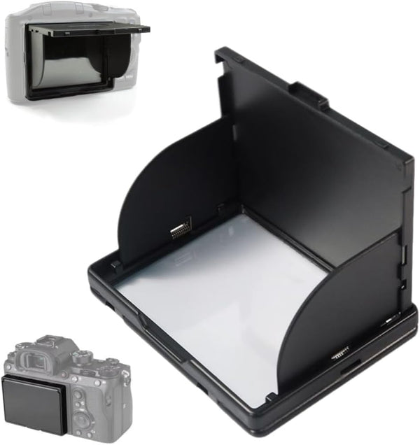CasaNexa 3" LCD Screen Hood Sun Shade Foldable Anti-Glare Reflection Viewfinder Protector Display