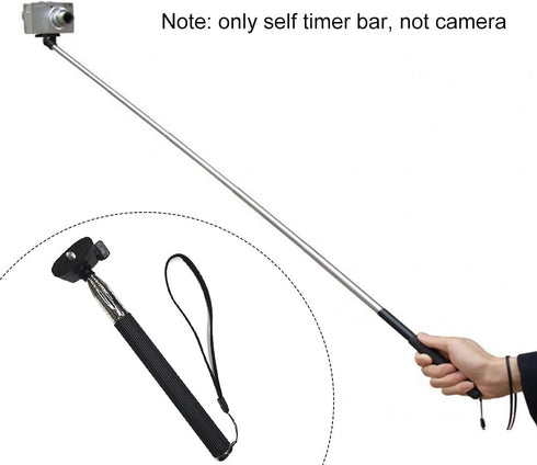 Qirvaten 37 Inch 360 Extendable Selfie Stick Phone Tripod Stand, Lightweight Photography Accessory Universal Rotation