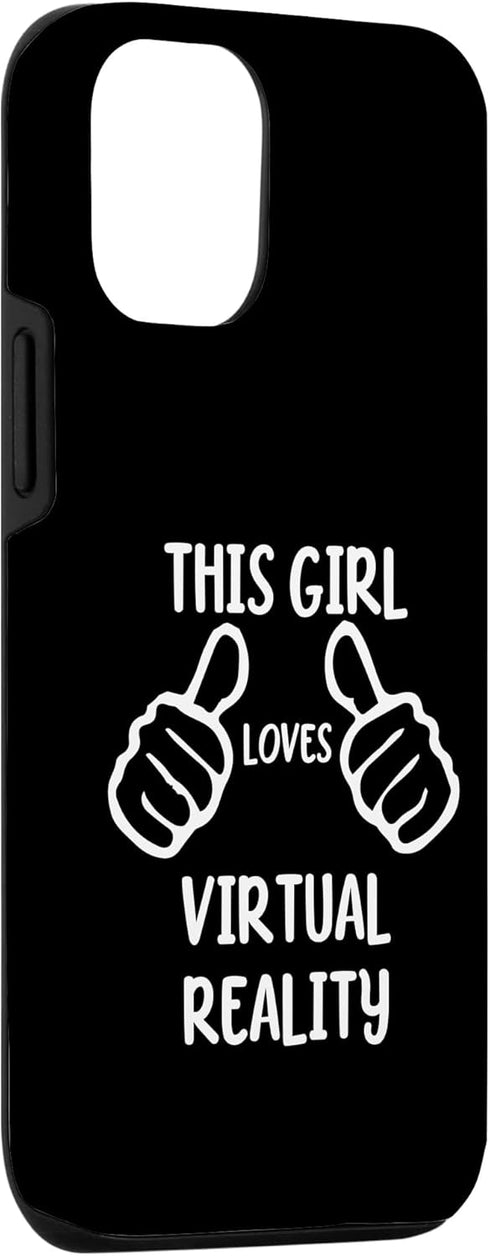 Funny VR Lover iPhone 12/12 Pro Case - This Girl Loves Virtual Reality