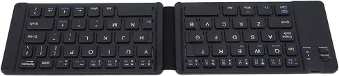 Hilitand Foldable Bluetooth Keyboard - Ultra-Slim Silent Rechargeable Compact Ergonomic Mini for iOS and Android